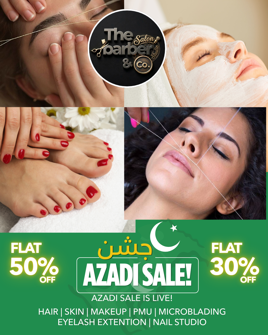 Azadi Sale 2026 | FLAT 50% & 30% OFF | The Barber & Co