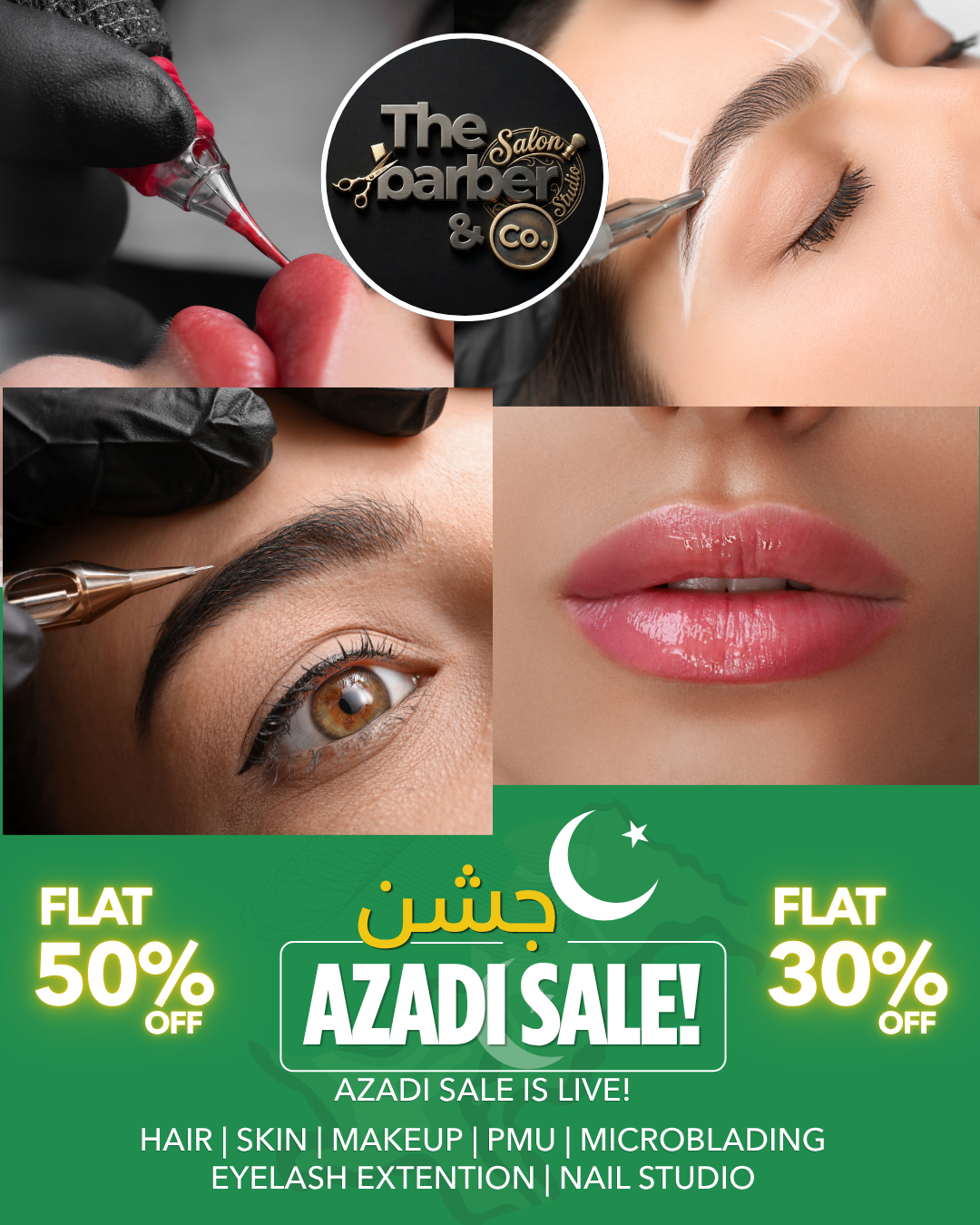 Azadi Sale 2026 | FLAT 50% & 30% OFF | The Barber & Co