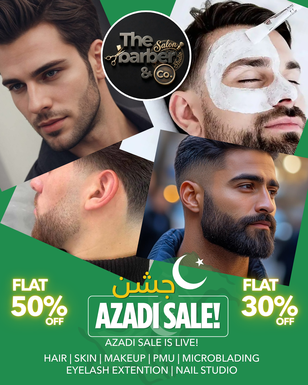 Azadi Sale 2026 | FLAT 50% & 30% OFF | The Barber & Co