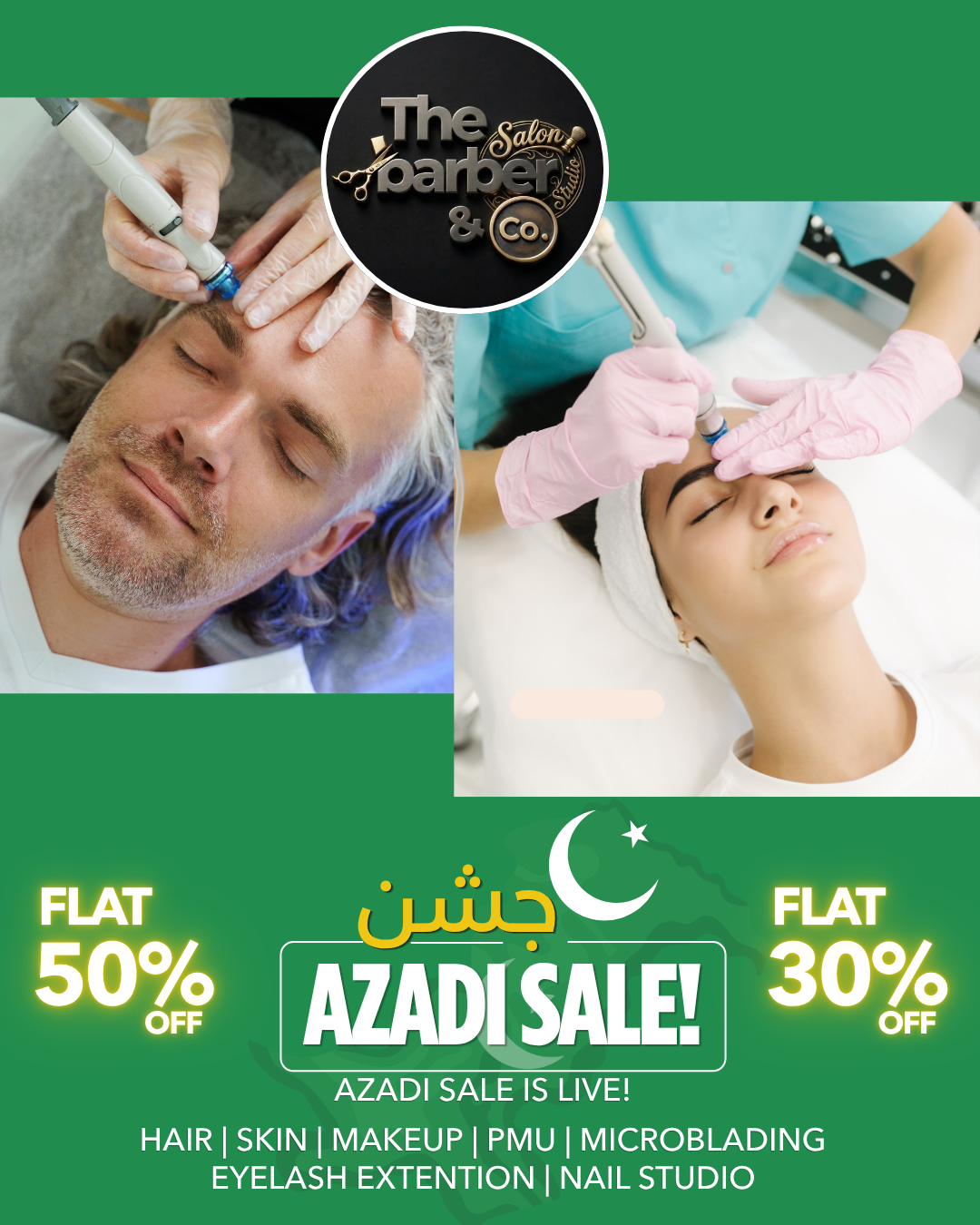 Azadi Sale 2026 | FLAT 50% & 30% OFF | The Barber & Co
